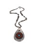 Navajo A. White Sterling Silver Bead Coral & Turquoise Necklace